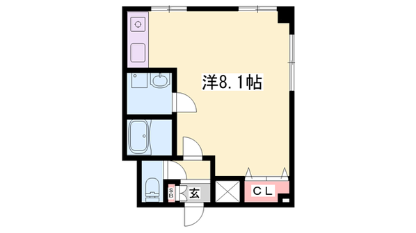 英賀保駅 徒歩4分 1階の物件間取画像